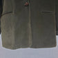 Briggs Womens 12-P Soft Olive Polyester Button Up Blazer Jacket Shoulder Pads