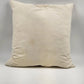 Decorative Down Throw Pillow 20"x20" White Green Embroidered Floral Leaf Pattern