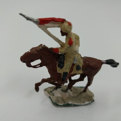 Set of 4 SAE Riding A Horse Lead Toys Troops Soldiers Figures Painted 1.75"x1"