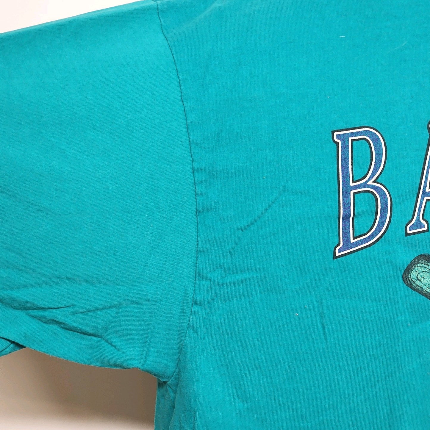 Players by Van Heusen Baseball Americas Game Blue Turquoise Shirt XL 100% Cotton