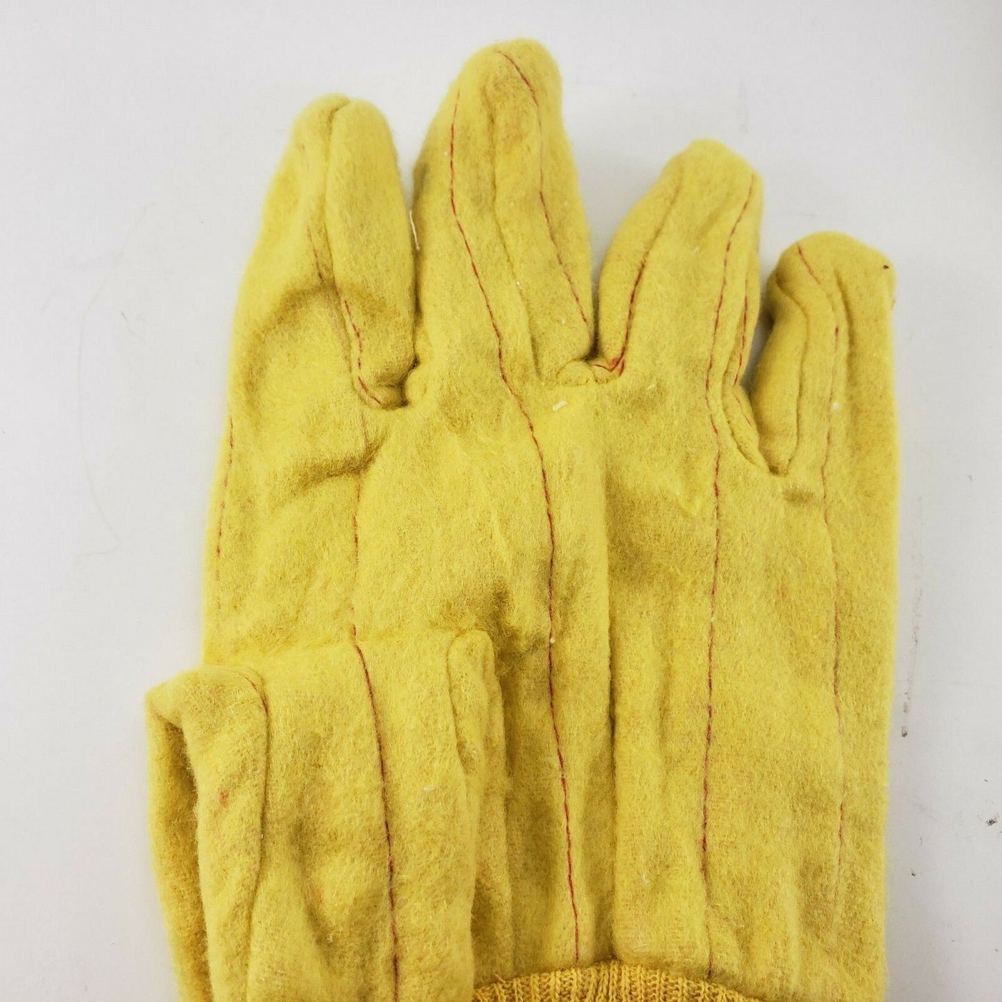 3 Men’s Large Yellow Work Gloves Clute Cut Knit Wrist Fleece Lined