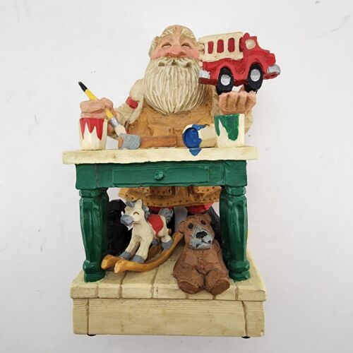 Santa at His Workbench David Frykman music box Toyland figurine
