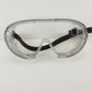Perforated Anti Fog Goggles Clear Polycarbonate Lens Black Strap