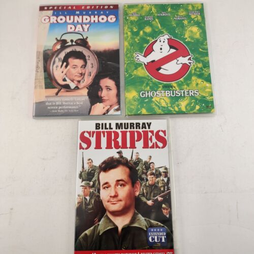 Bill Murray Groundhog Day Ghostbusters Stripes 3 DVD Extended Cut Set