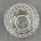 24% Lead Crystal Bowl Vase Hand Cut Clear Round 3.25" Footed Poland