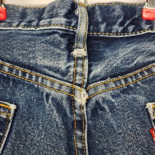 Levi's Jeans Pants Men's Size 36 x 32 Blue Loose Straight Denim 505 Distressed
