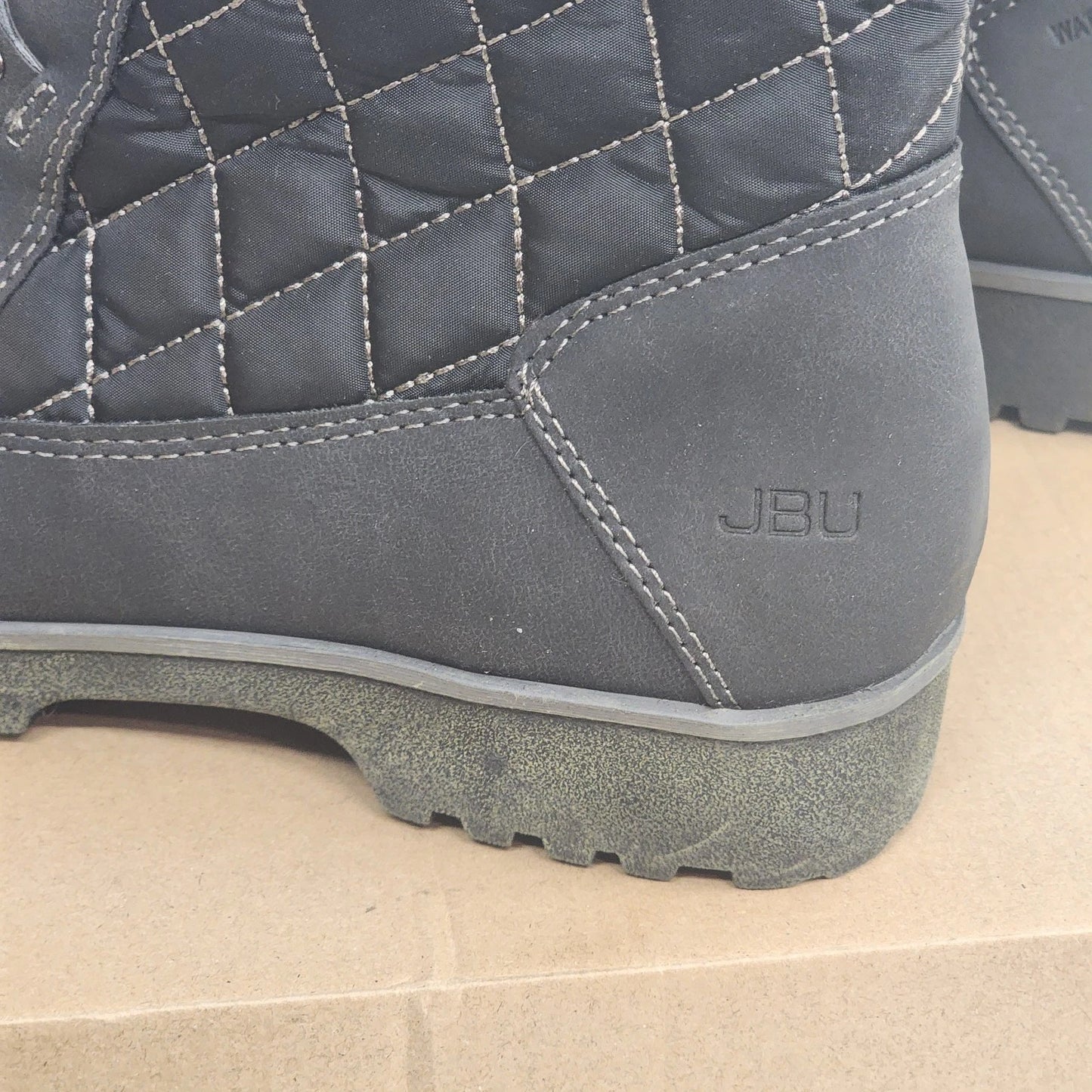 JBU by Jambu Summit Boots 8" High Black Quilted Zip Water Repellent Women’s 8.5