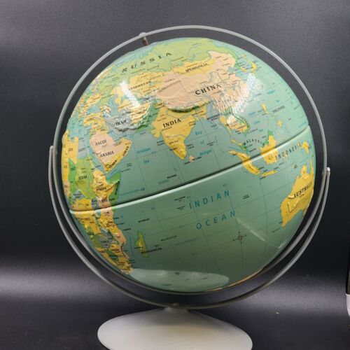 Nystrom 16" Intermediate Political Classroom Globe 38-476 Double Axis Pedestal