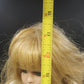 Treasures in Lace Porcelain Angel Doll Blonde White Gold Dress 17" Vintage