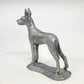 Ricker Bartlett Great Dane Pewter Figurine 3.75" Handcrafted USA 1975 Vintage