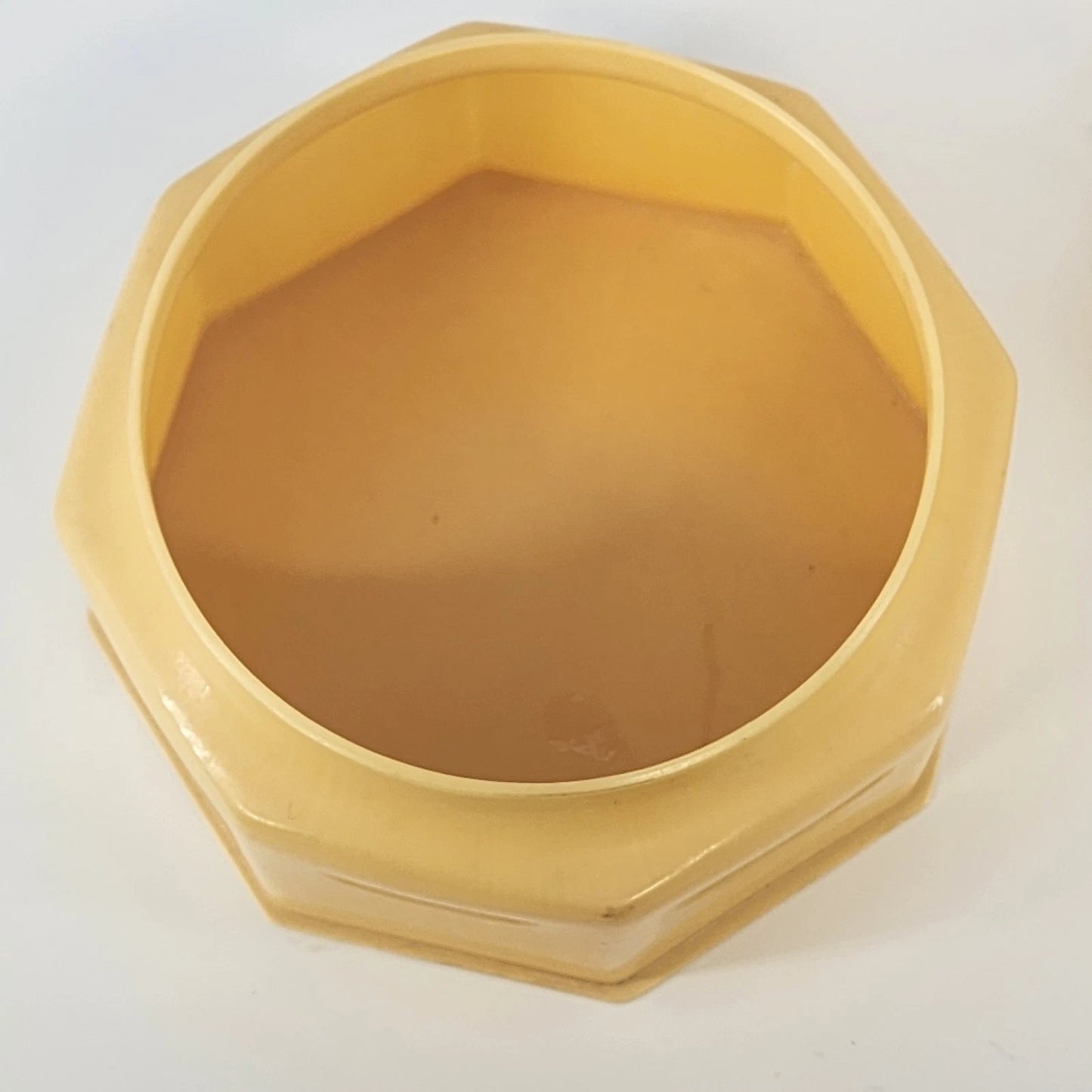 Antique 3pc Celluloid Vanity Set Art Deco French Cream Tan Powder Hair Receiver