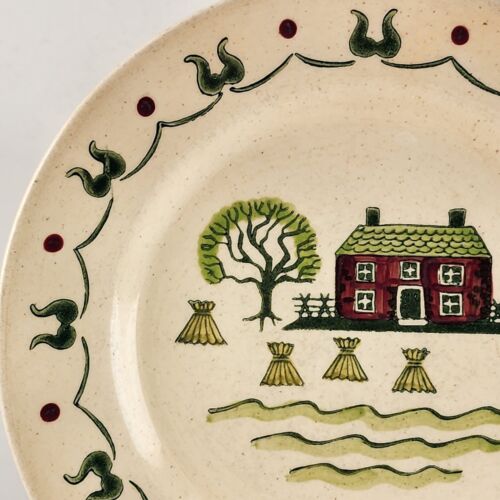 Poppytrail Homestead Provincial Salad Plate 7.5" by Metlox Tan Colonial Setting