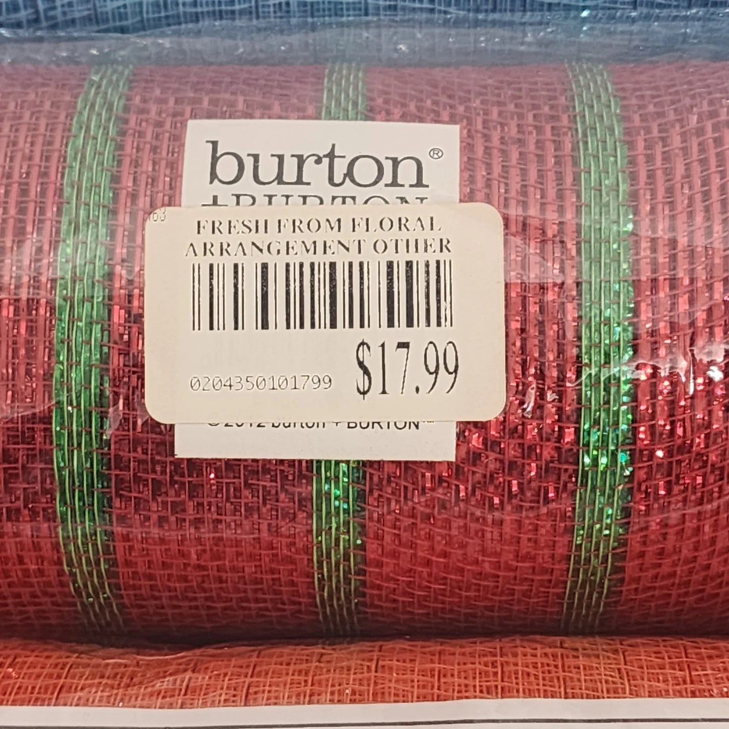 Deco Mesh Ribbon 21 Inch x 30 ft Rolls Set of 5