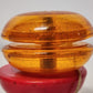 2 Vintage Yo-Yos Genuine Duncan Gold Award Clear Orange & Snoopy Joe Cool Red