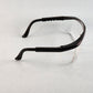 ERB Sting Ray Safety Glasses Half Frame Telescoping Temples UV Protection Z87.1+ (Black, Clear & Anti Fog)