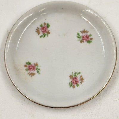 Porcelain Mini Tea Set 10pc Pink Rose Gold Trim by Price Products