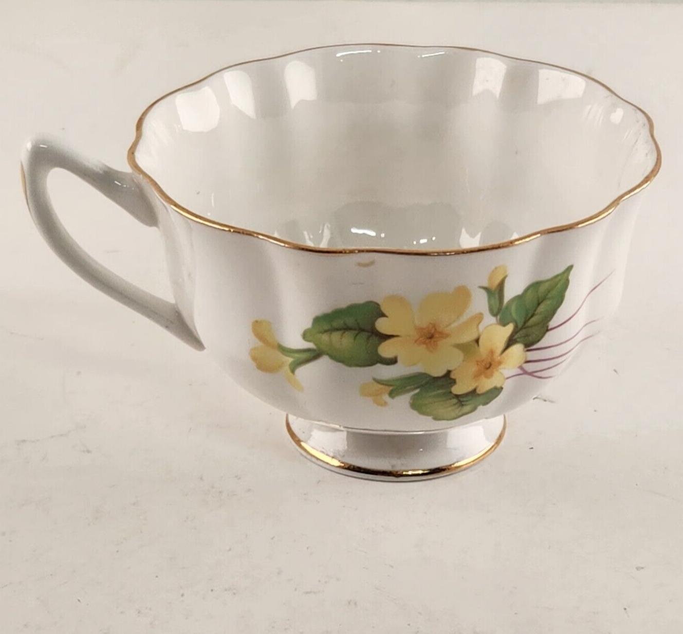 Shelley Primrose Teacup England Fine Bone China Yellow Cup Only Porcelain Yellow
