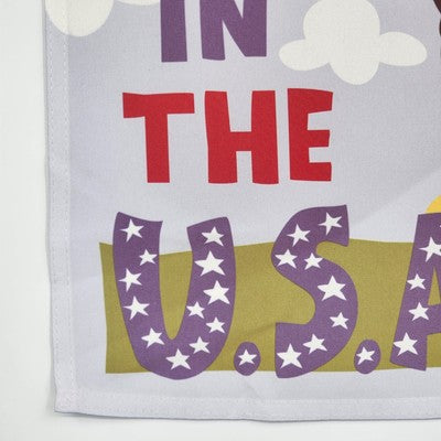 Disney Mickey Mouse "Summer in the USA" Garden Flag Banner Celebrate 90 Yrs 18"