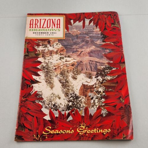 Arizona Highways Magazine Dec 1961 Season's Greetings Yule Songs