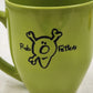 Green Coffee Mug Rob Fetters Side 1 and Earth People Don't Understand Side 2
