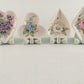 Ceramic Figurines Floral Player Cards Suites Decorative Standing Pieces Set of 4