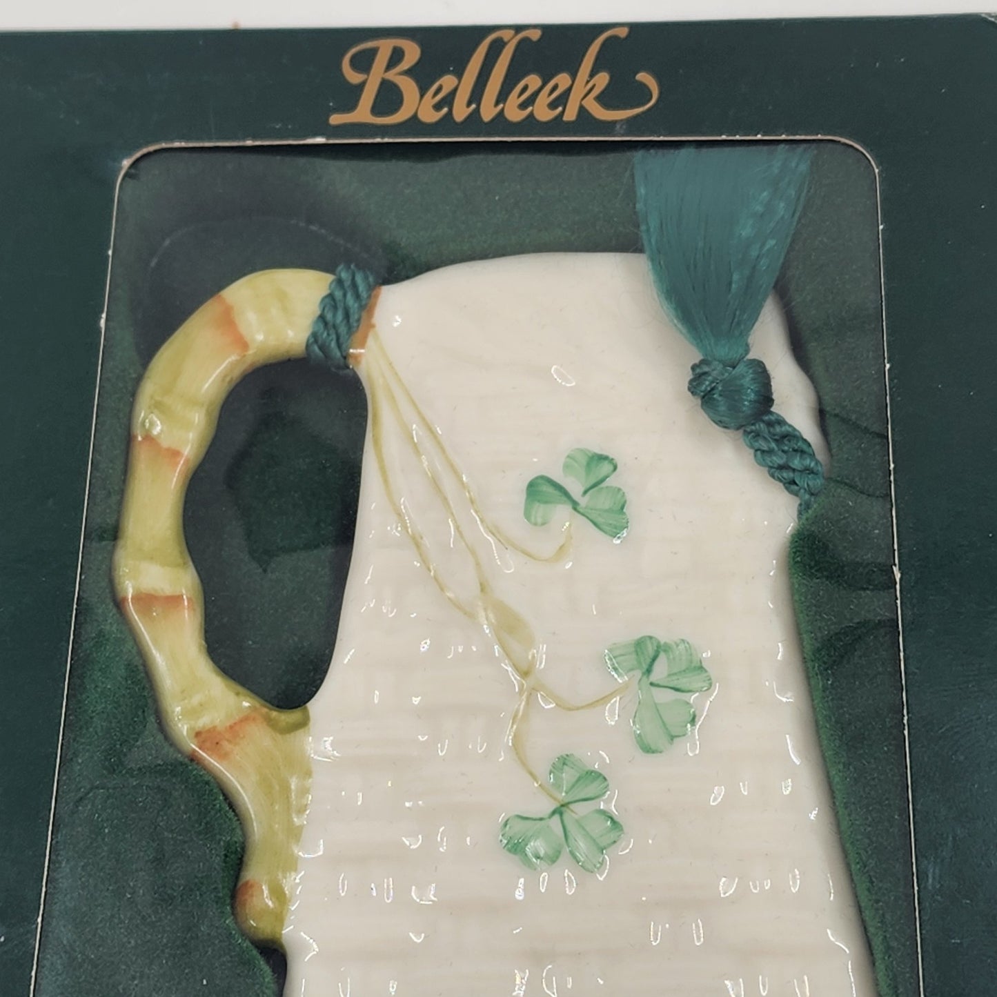 NEW Belleek Beer Stein Christmas Ornament Irish Porcelain Fine Parian China 2232
