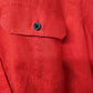 Ralph Lauren Size 2XL Women's Red Button Up Shirt with Cuffed Button Sleeve