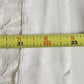 One Pair Of Solid White Curtains w Drawn Thread Lace Inserts 34"x26" Per Panel