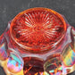 Fenton Marigold Carnival Glass Bowl Grape Cable Iridescent Scalloped Edge 6" Vtg