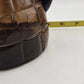 Morgantown Crinkle Smoke Glass 54 Oz Pitcher 8.25" Applied Handle MCM Vintage