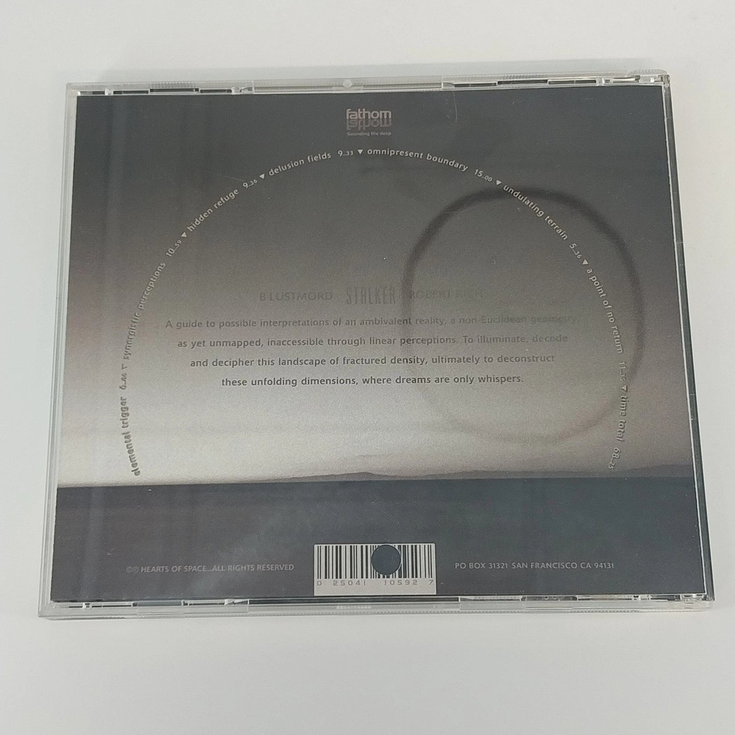 Robert Rich Stalker CD Ambient Electronic Soundscape Experimental New Age Fathom