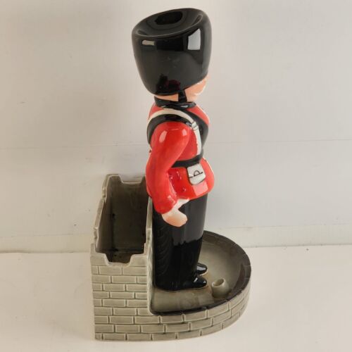 Swank Kings Guard Royal Grenadier Valet Pottery Pen Holder Dresser Planter Japan