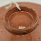 French Ceramic Centerpiece Bowl Cobalt Blue Glaze Silver Hand Carved Shell Inlay