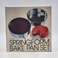 3-Pan Springform Bake Pan Set Heavy Gauge Bright Steel 10" 9.5" & 8.5" NOS