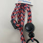 Freedom Safety ID Lanyard Quik-Pop Breakaway Red White Blue Trinketz USA