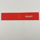 Sliding Door Occupied Vacant Sign 10 Inch Red Engraved