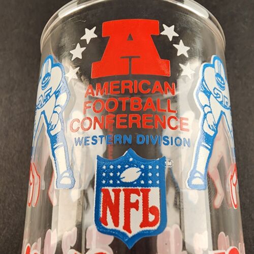 1976 Welch's NFL Collectors Series Glass AFC Western Division Include Buccaneers