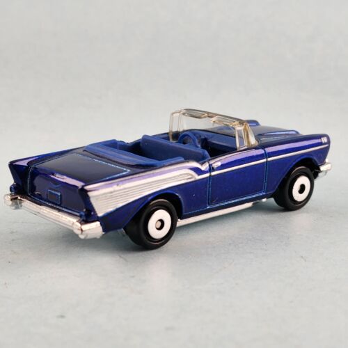 1997 Matchbox 1957 Chevrolet Bel Air Convertible Blue 1 66 Scale