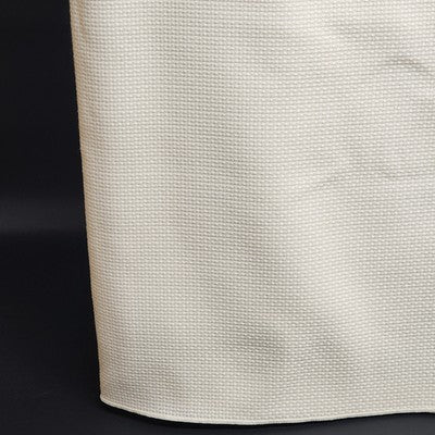 Beige Tablecloth Table Cover with Waffle Woven Weave Pattern Polyester 58" x 82"