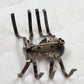 3D Spider Brooch Pin Silver Tone Metal Eight Legged Insect Halloween Vintage