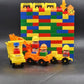 Lot of Mega Bloks 190 Building Blocks and 18 Pcs People Cars Equipment & Tools