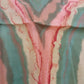 Paoli 27" Square Scarf Orange Green Yellow Abstract Geometric Signed Vintage