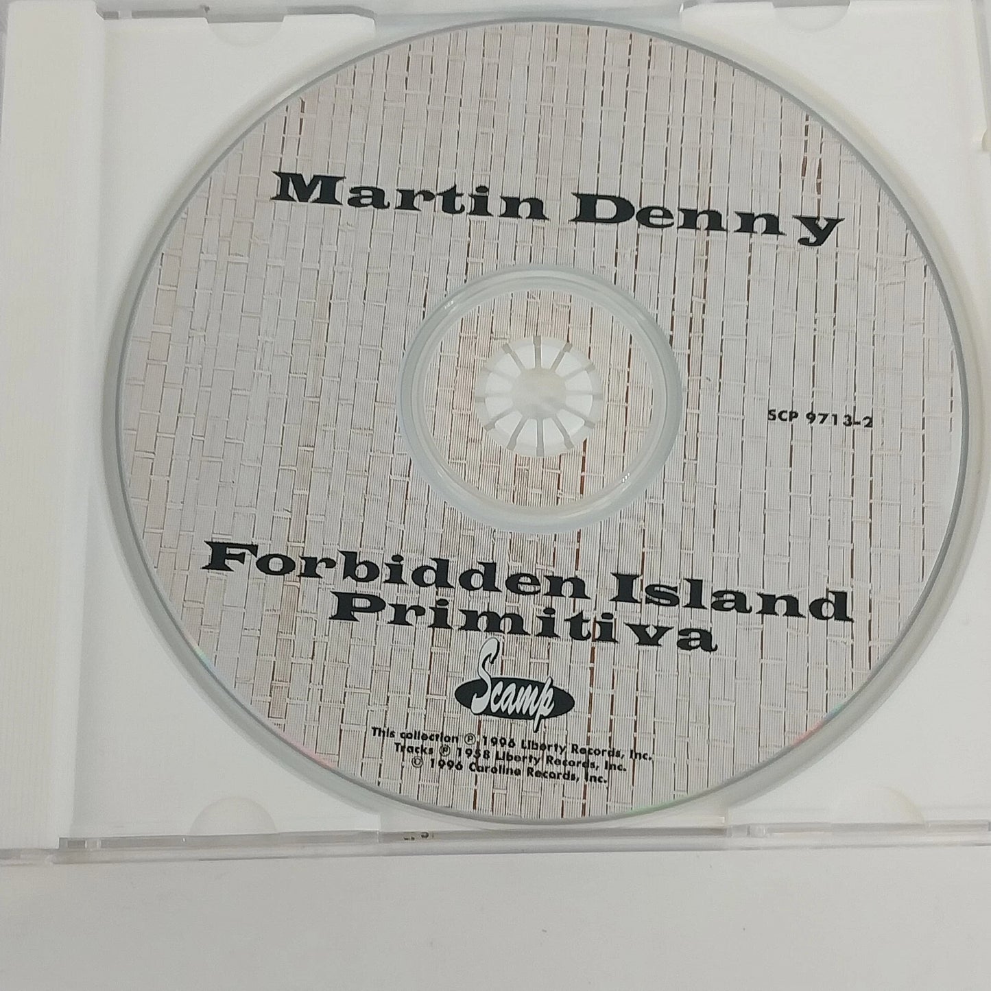 Martin Denny Forbidden Island / Primitiva CD 1996 Scamp Stereo Exotica Lounge