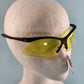 Cobra Safety Glasses by Gateway Black Frame Polycarbonate Lens Meets ANSI Z87 (Amber)