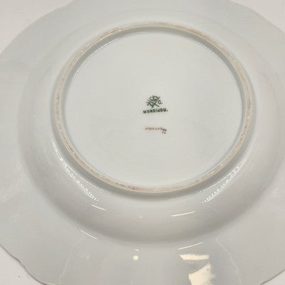 Rosenthal RC Monbijou Rim Soup Bowl Pink Roses Gold Trim Bavaria China