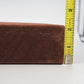 Floral Embroidered Jewelry Box Mirror Brown Fabric Case Floral Pink Felt Lining