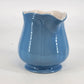 Linda Ironstone 4008 Creamer Pottery Delphite Blue 10 oz Japan Boho Vintage