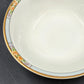 Nebraska Blue Round Vegetable Bowl 8" England Blue Rim Flower Accent J&G Meakin