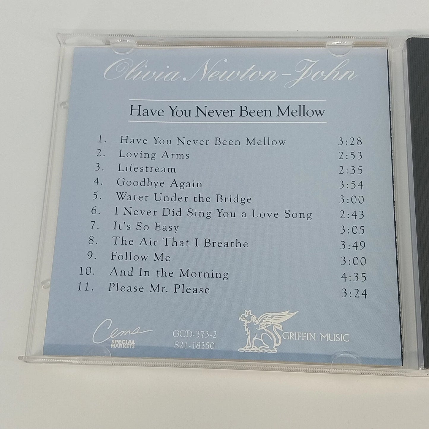 Olivia Newton-John Have You Never Been Mellow CD Griffin GCD-373-2 Album 1995