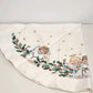 Holly & Angels 42" Round Christmas Tablecloth Counted Cross Stitch Stars
